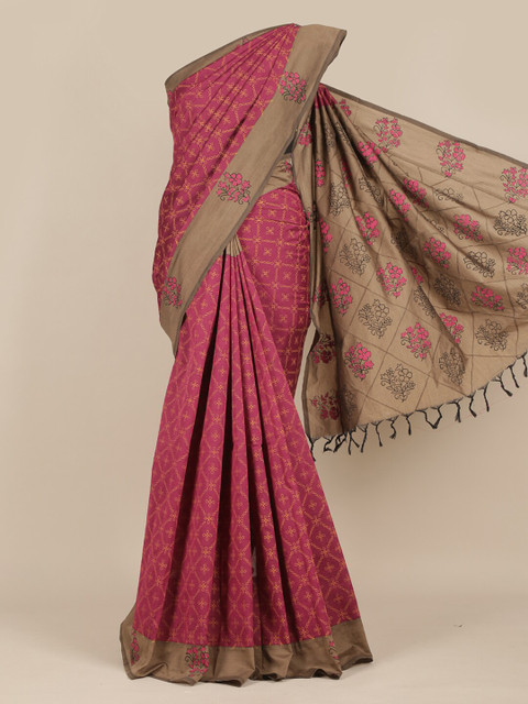 

Pothys Purple Pure Cotton Saree