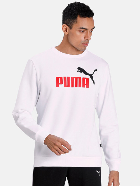 

Puma Men White Essentials Crew Neck Sweatshirt