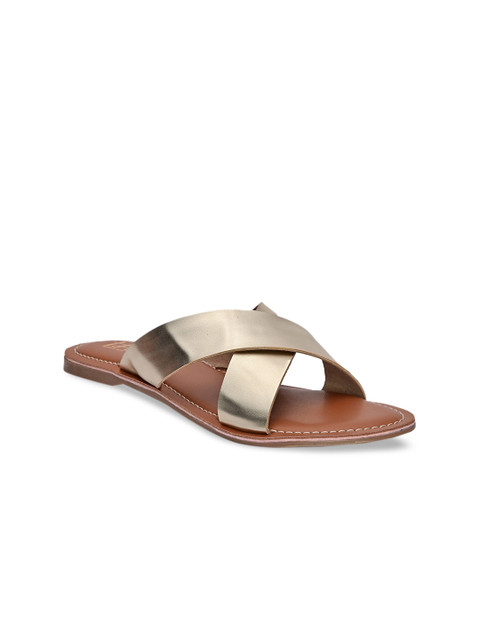 

Hydes N Hues Women Gold Open Toe Flats