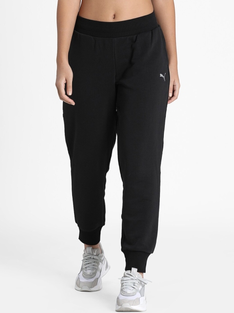 

Puma Women Black Solid Straight-Fit Joggers