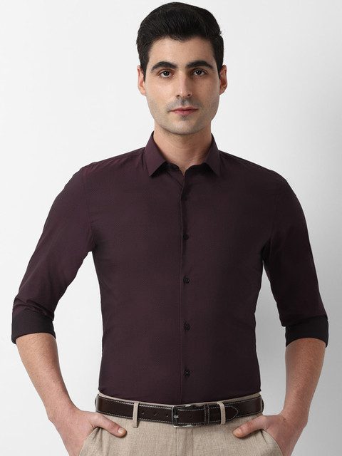 

Louis Philippe Sport Men Burgundy Slim Fit Cotton Casual Shirt
