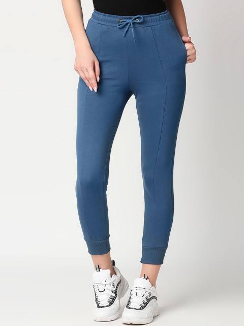 

Bewakoof Women Blue Solid Joggers