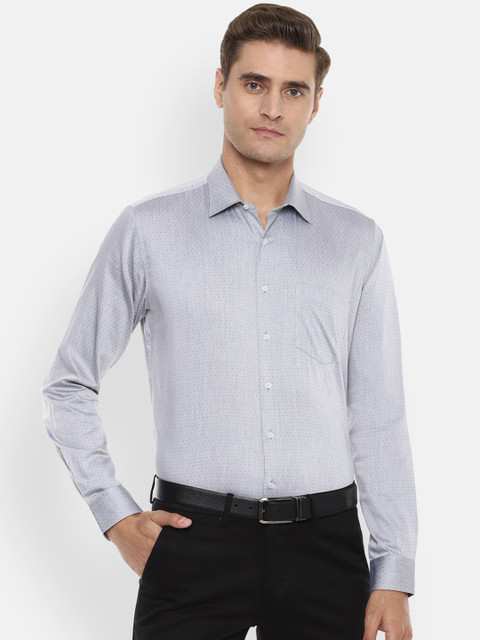 

Van Heusen Men Grey Slim Fit Cotton Formal Shirt