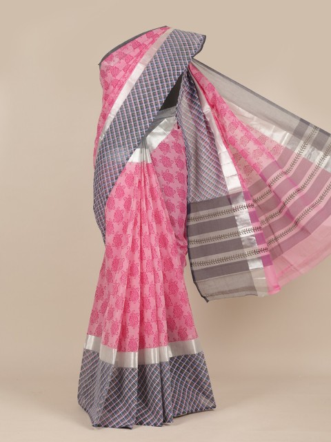 

Pothys Pink Paisley Pure Cotton Saree