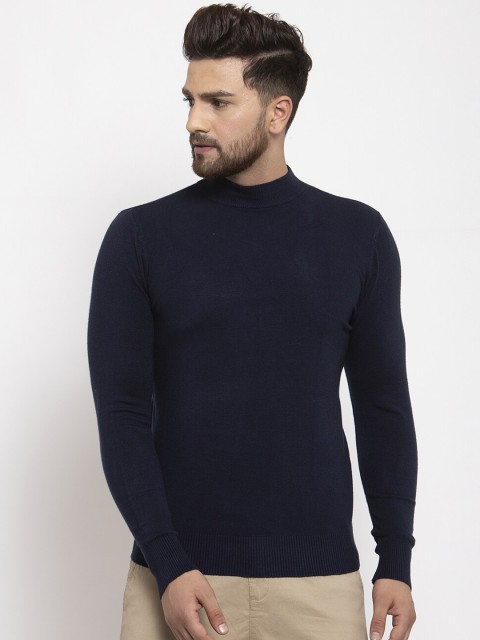 

Global Republic Men Navy Blue Pullover Sweater