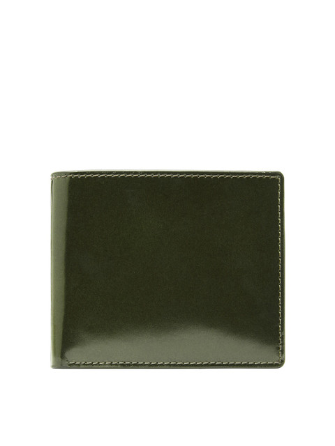

Fossil Men Green Solid Leather Two Fold Wallet