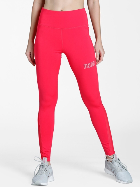 

Puma Women Pink Solid Active High Waisted Poly Leggings