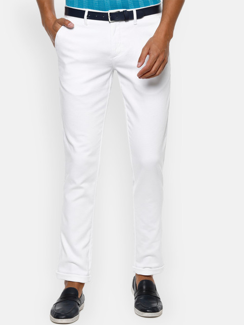 

Louis Philippe Sport Men White Slim Fit Regular Trousers