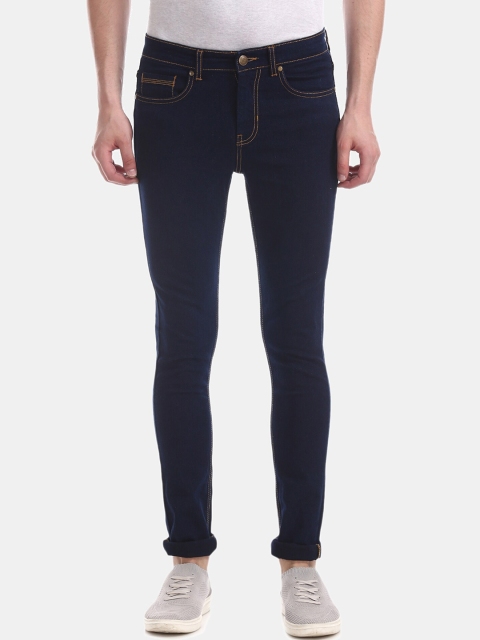 

Newport Men Blue Skinny Fit Low-Rise Jeans