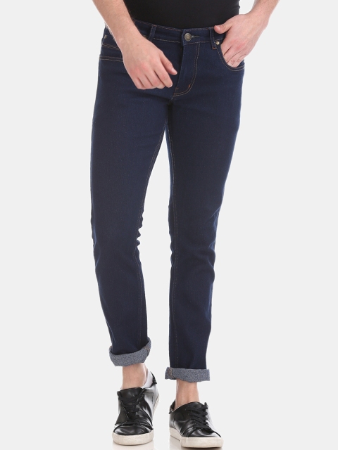 

Newport Men Blue Skinny Fit Low-Rise Jeans