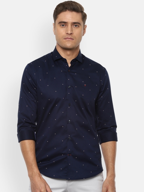 

Louis Philippe Sport Men Navy Blue Printed Slim Fit Casual Shirt