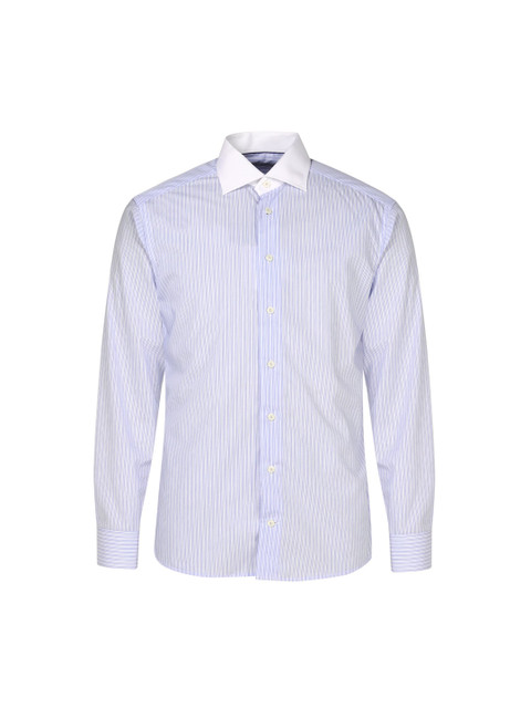

Eton Men Blue Striped Casual Shirt