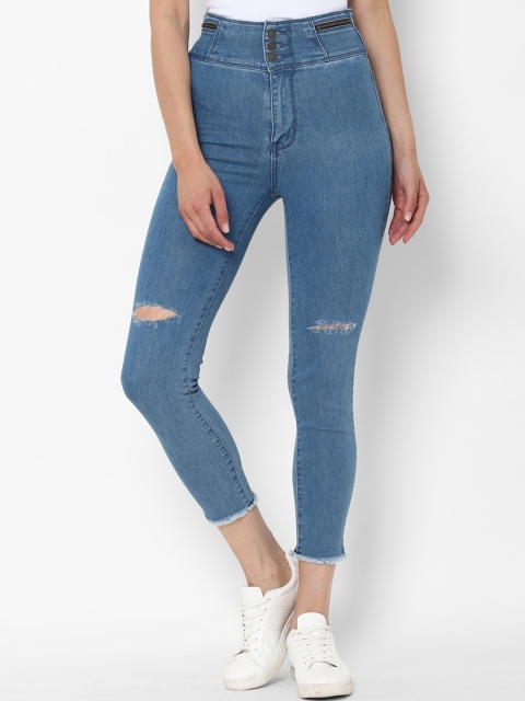 

Allen Solly Woman Women Blue Mildly Distressed Jeans