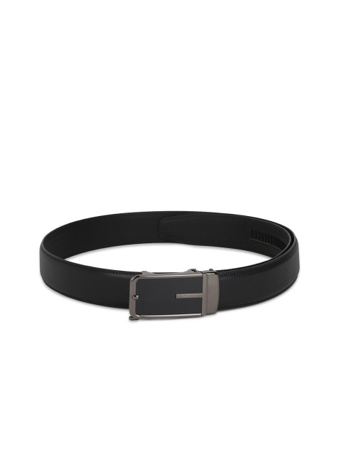 

Van Heusen Men Black Textured Leather Reversible Formal Belt