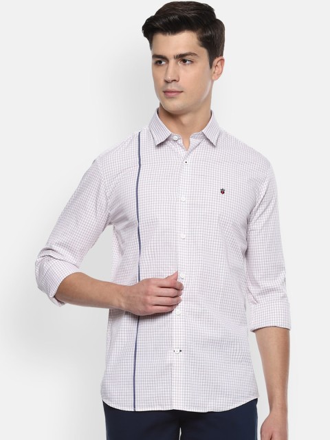 

Louis Philippe Sport Men White Slim Fit Checked Casual Shirt