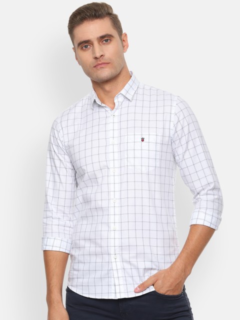 

Louis Philippe Sport Men White Slim Fit Checked Casual Shirt