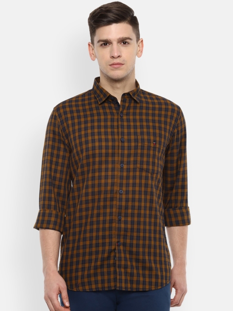 

Louis Philippe Sport Men Brown Slim Fit Checked Cotton Casual Shirt