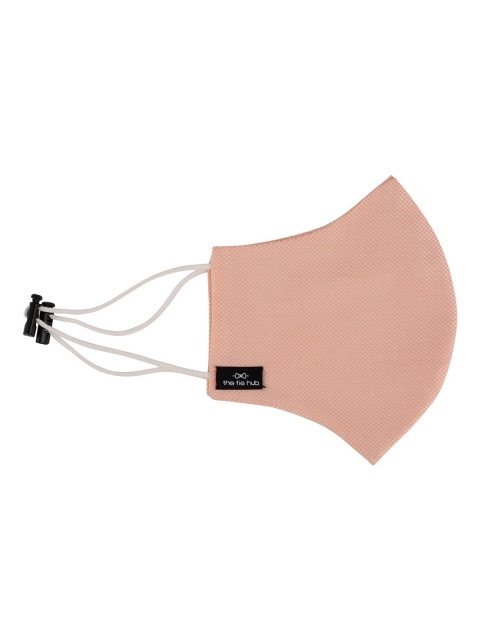 

The Tie Hub Peach Solid 2-Ply Adjustable Reusable Cloth Mask
