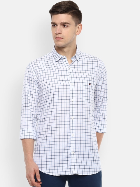 

Louis Philippe Sport Men White Slim Fit Checked Casual Shirt