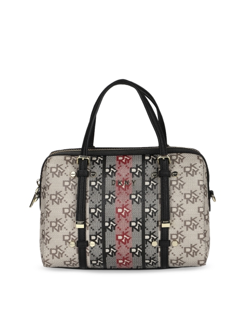 

DKNY Beige Leather Structured Sling Bag