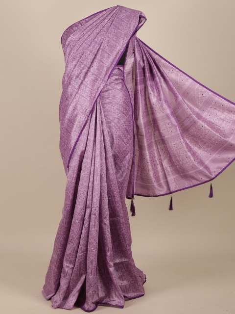 

Pothys Lavender Ethnic Motifs Printed Saree