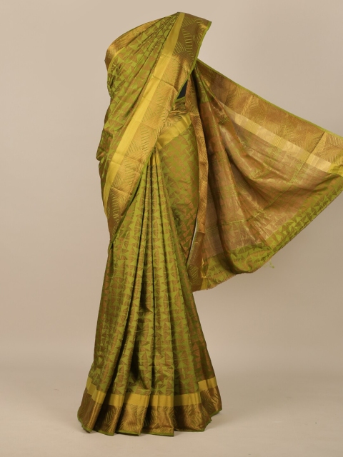 

Pothys Green Woven Design Jute Silk Saree