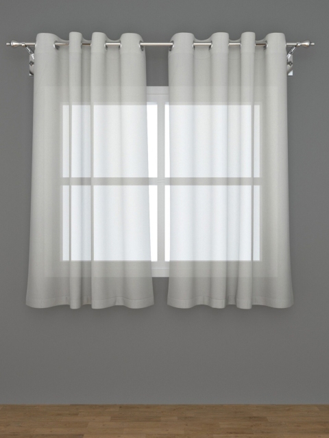 

Home Centre White Set of 2 Sheer Window Curtain