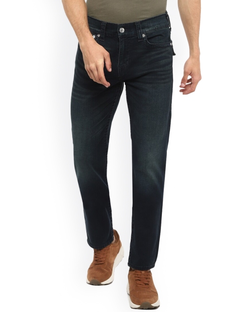 

True Religion Men Blue Highly Distressed Jeans