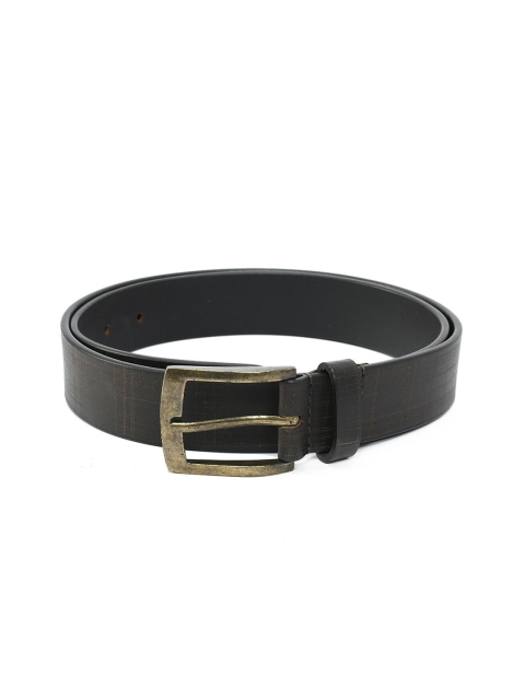 

Aditi Wasan Men Brown Textured Leather Belt