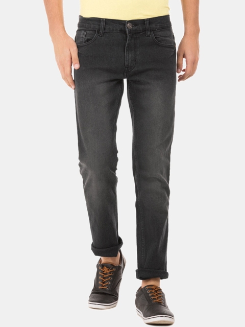 

Newport Men Black Slim Fit Low-Rise Heavy Fade Jeans
