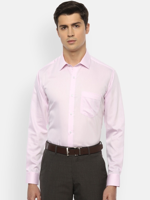

Van Heusen Men Pink Striped Casual Shirt