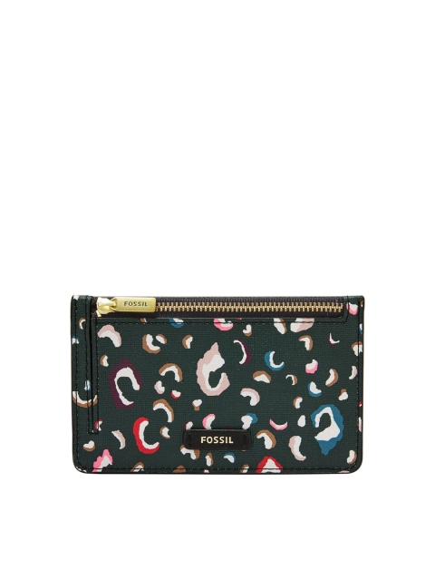 

Fossil Women Multi Abstract Printed Zip Around Wallet