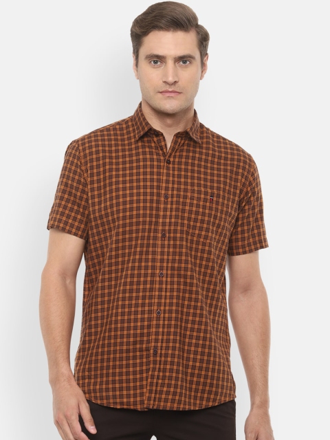 

Louis Philippe Sport Men Brown Slim Fit Checked Casual Shirt