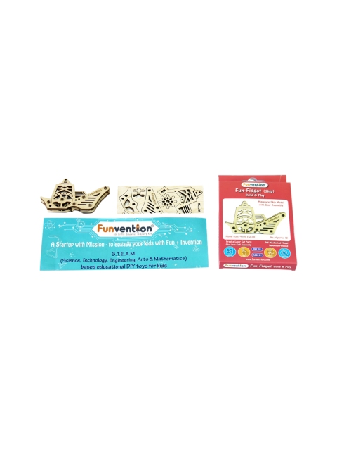 Funvention Kids Gold-Toned Fun Fidgets Ship Model