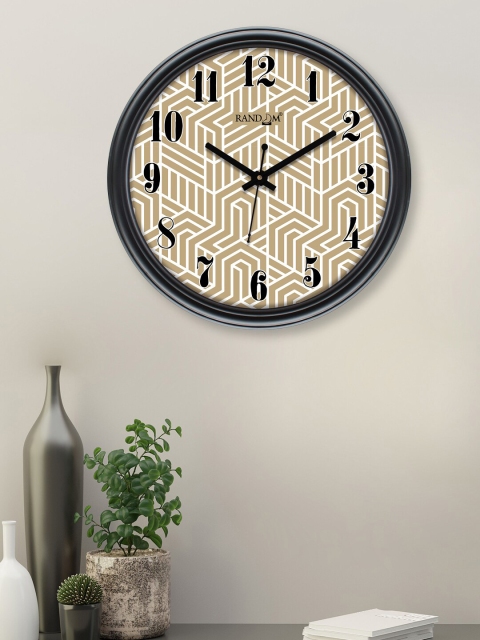 

RANDOM Cream & White Printed Contemporary Wall Clock