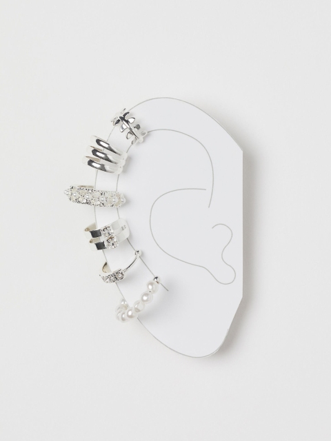 

H&M Women Silver-Toned 6-Pack Ear Cuffs