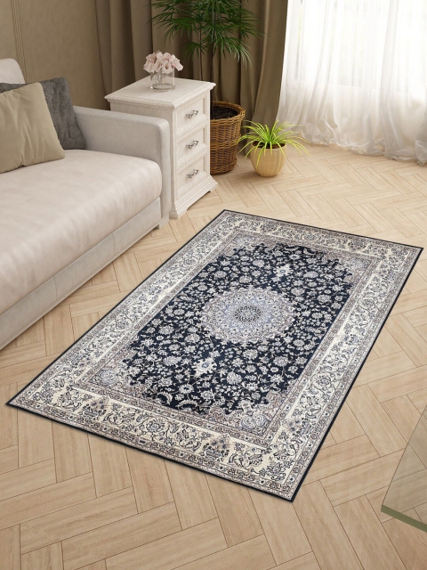 

Status Black & Beige Printed Hand-Tufted Silk Carpet