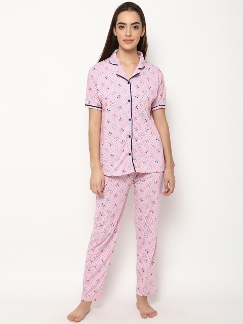 

V2 Value & Variety Women Pink Printed Night suit