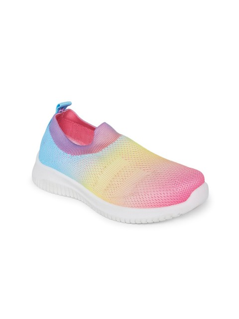

Pantaloons Junior Kids Yellow & Blue Textile Walking Non-Marking Shoes
