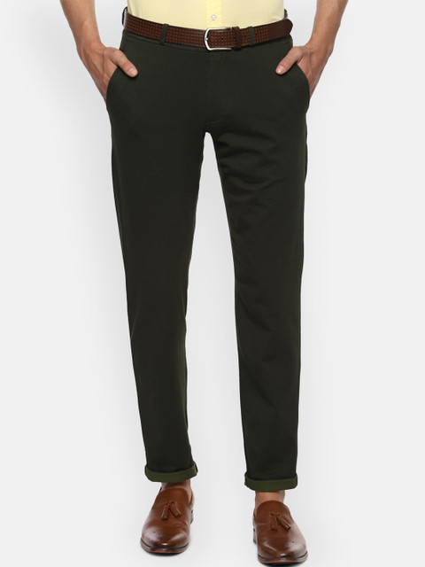 

Louis Philippe Sport Men Olive Slim Fit Formal Trousers