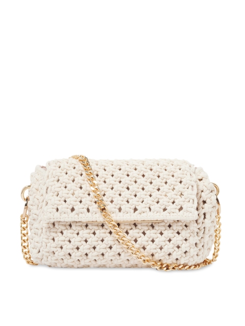 

Forever New White PU Structured Sling Bag