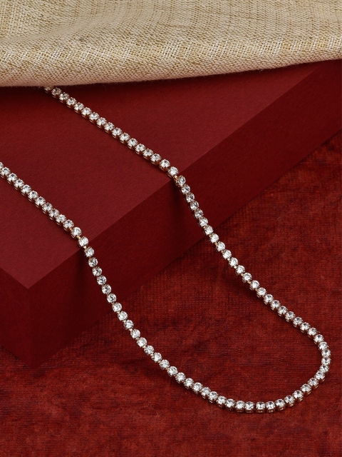 

Accessorize Gold & White Gold-Plated Necklace
