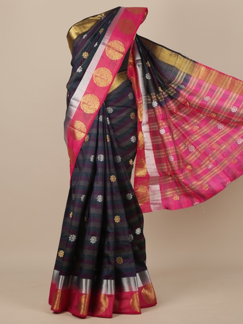 

Pothys Multi Woven Design Zari Jute Silk Saree