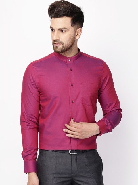 

Blackberrys Men Wine Red Slim Fit Casual Shirt