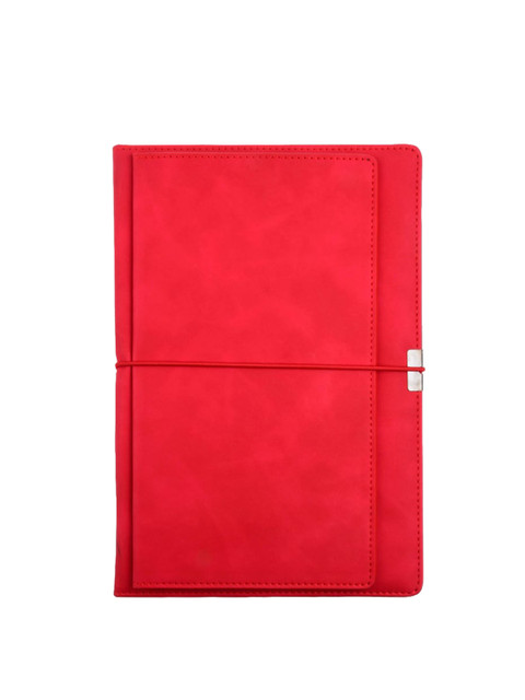 

Doodle Red Solid Notebook