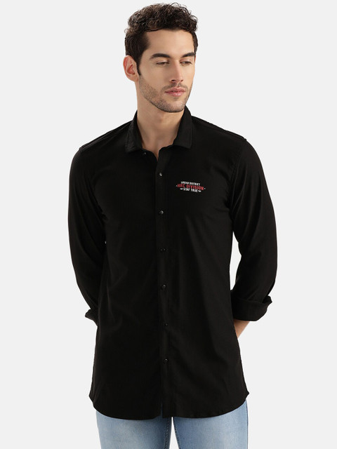 

V2 Value & Variety Men Black Slim Fit Casual Shirt