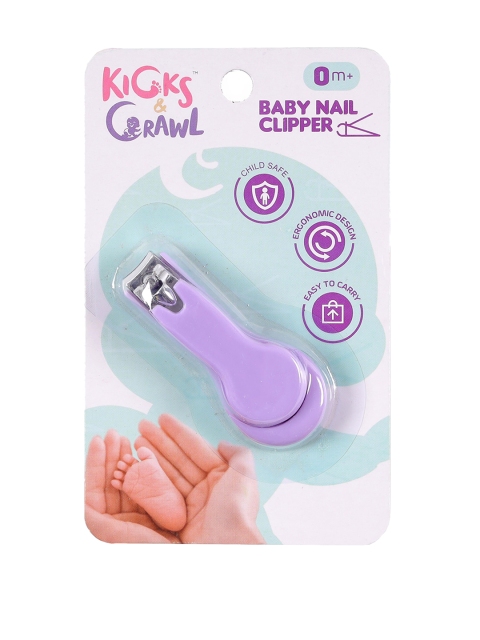 

KICKS & CRAWL Infant Kids Purple Happy Fingers Nail Clippers