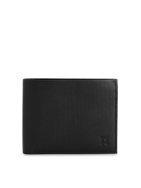 

MERECER MELHOR Men Black Solid Leather Two Fold Wallet