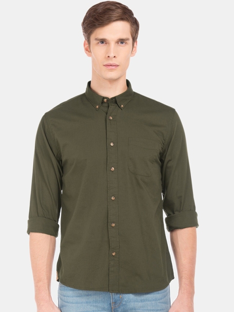 

Ruggers Men Green Casual Shirt