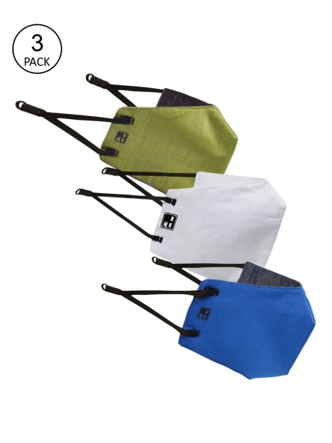 

Balista Kids Pack Of 3 4-Ply Cotton Reusable Cloth Face Masks, Blue